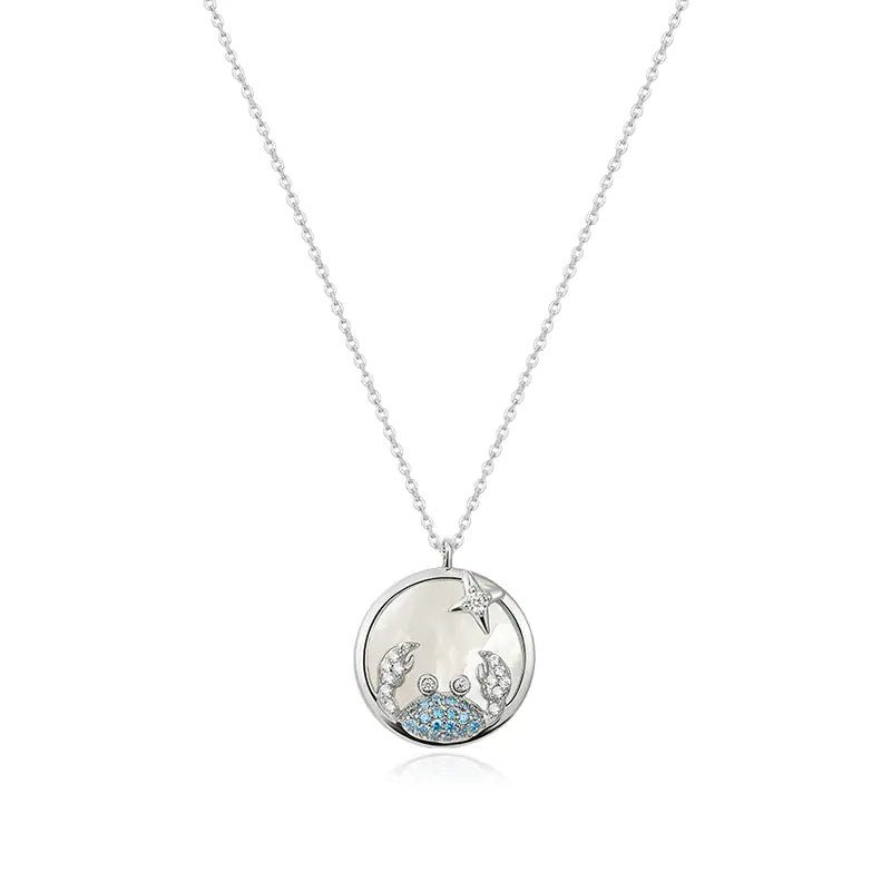 Astro Elegance Silver Zodiac Necklace