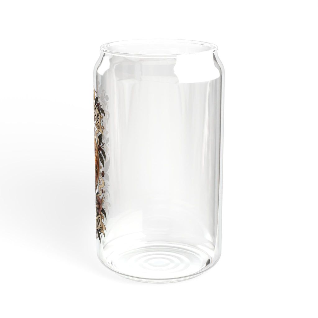 Caffeinated & Clairvoyant 16oz Glass Sipper | Witchy Iced Coffee Tumbler