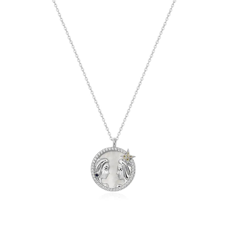 Astro Elegance Silver Zodiac Necklace