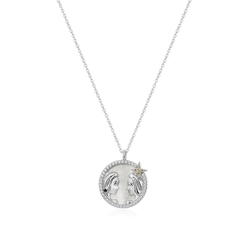 Astro Elegance Silver Zodiac Necklace