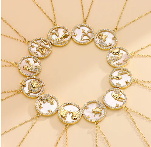 Astro Elegance Silver Zodiac Necklace