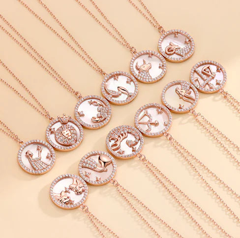 Astro Elegance Silver Zodiac Necklace