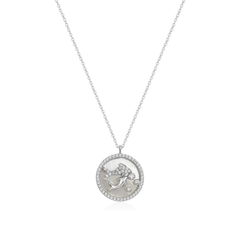 Astro Elegance Silver Zodiac Necklace