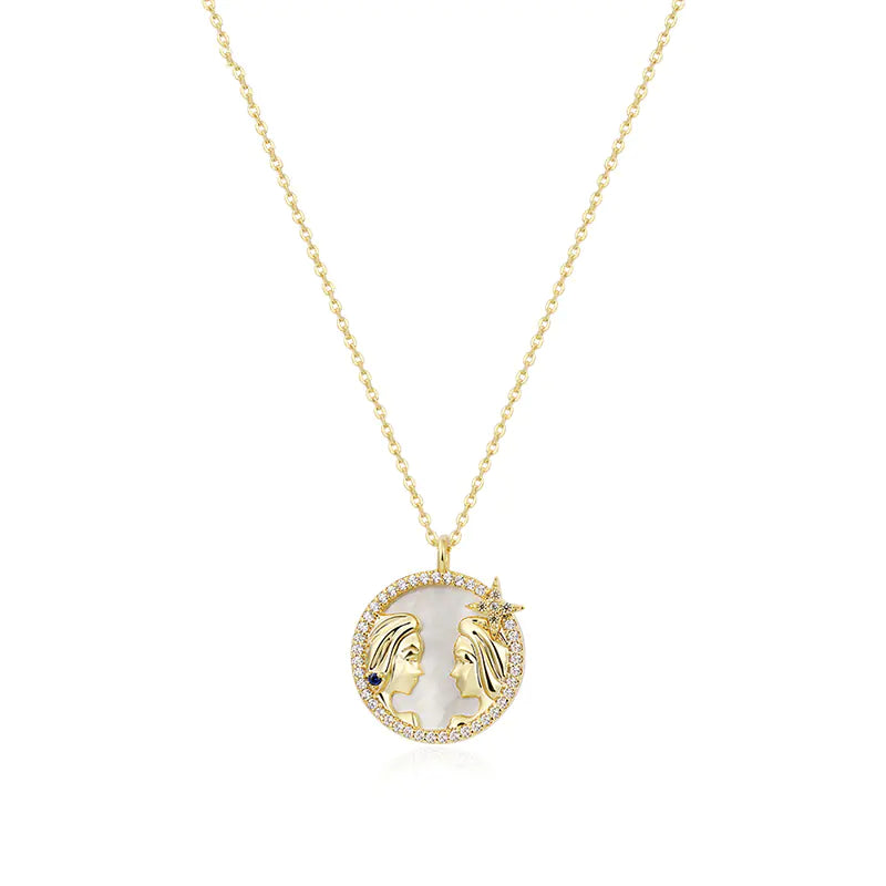 Astro Elegance Silver Zodiac Necklace