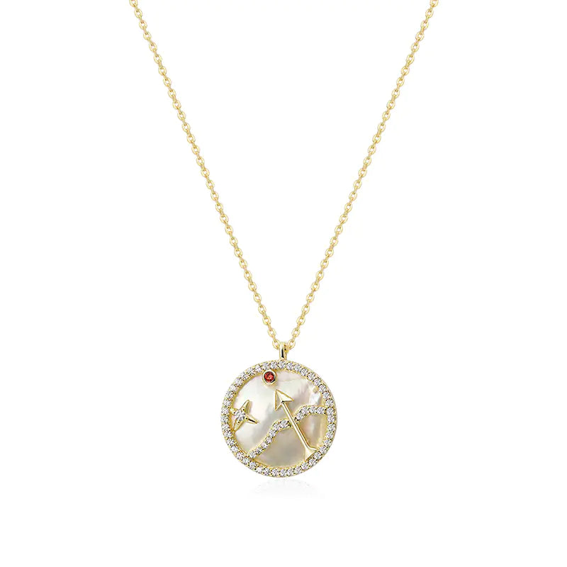 Astro Elegance Silver Zodiac Necklace