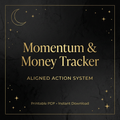 Momentum and Money Tracker - Printable Financial + Habit Tracker