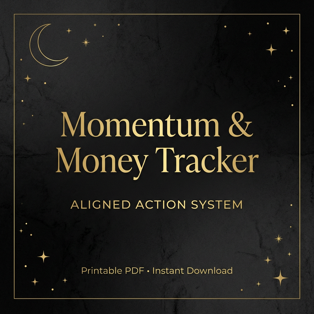 Momentum and Money Tracker - Printable Financial + Habit Tracker