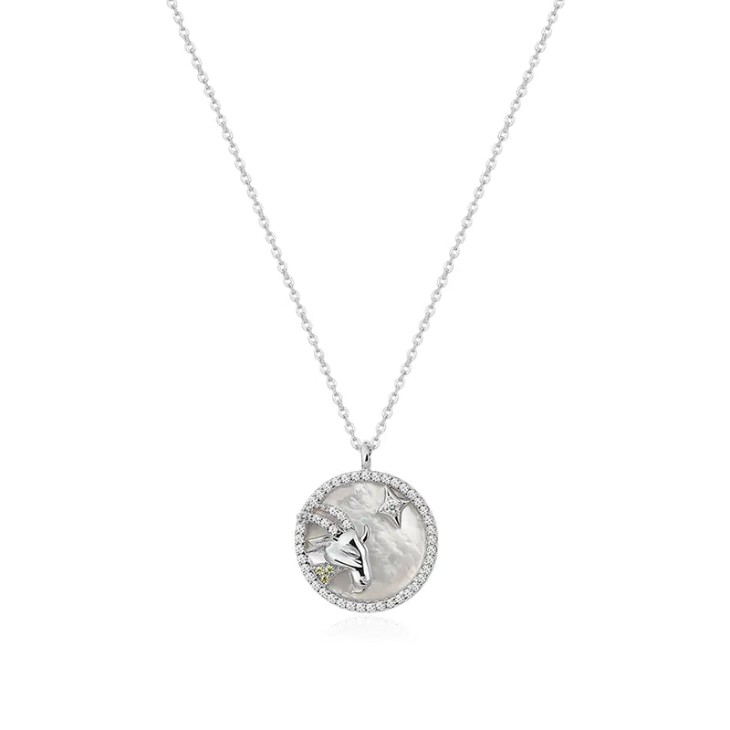 Astro Elegance Silver Zodiac Necklace