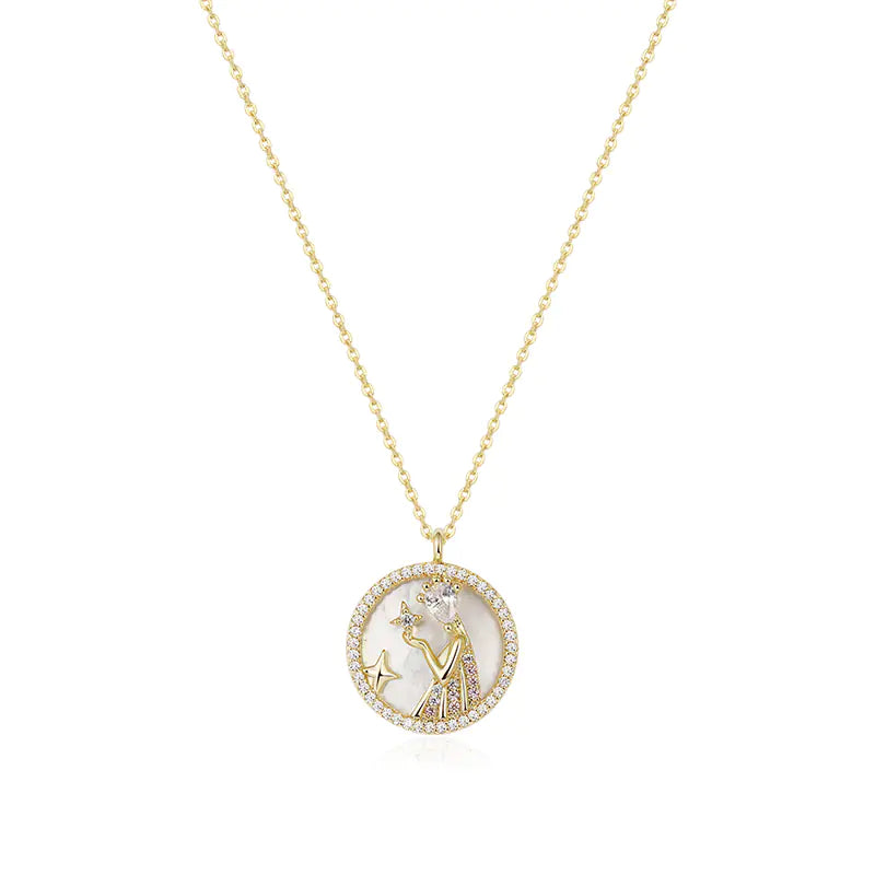 Astro Elegance Silver Zodiac Necklace