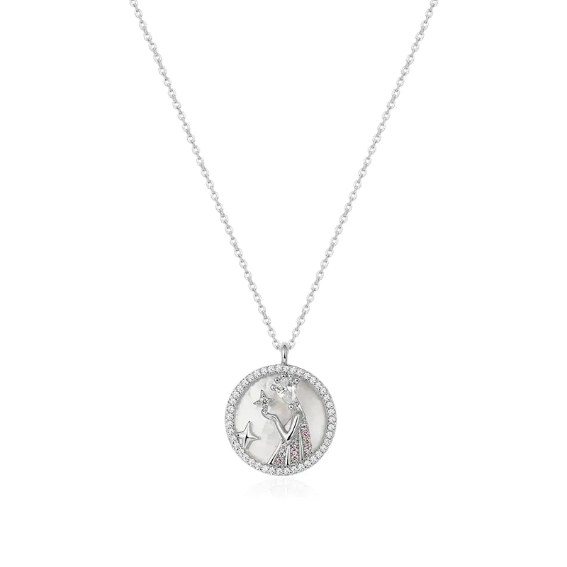 Astro Elegance Silver Zodiac Necklace