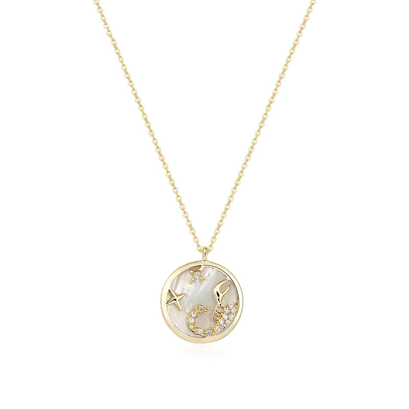 Astro Elegance Silver Zodiac Necklace