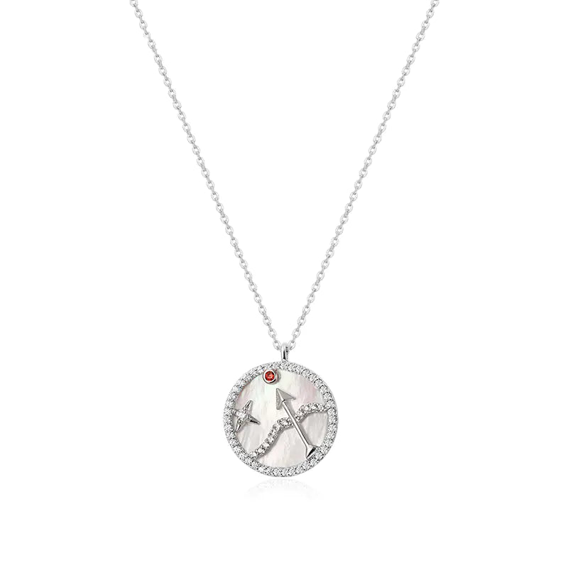Astro Elegance Silver Zodiac Necklace