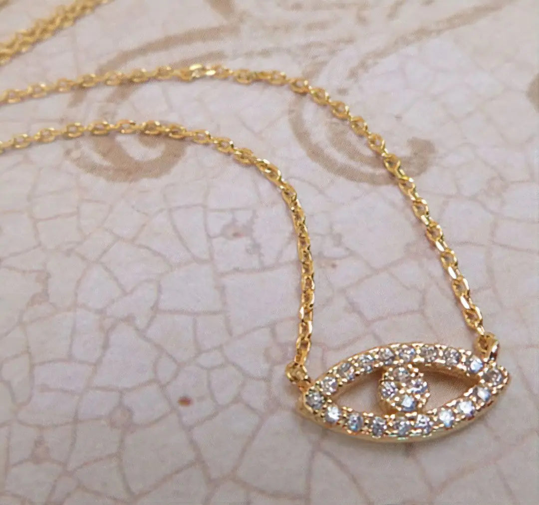 18K Gold Evil Eye Necklace