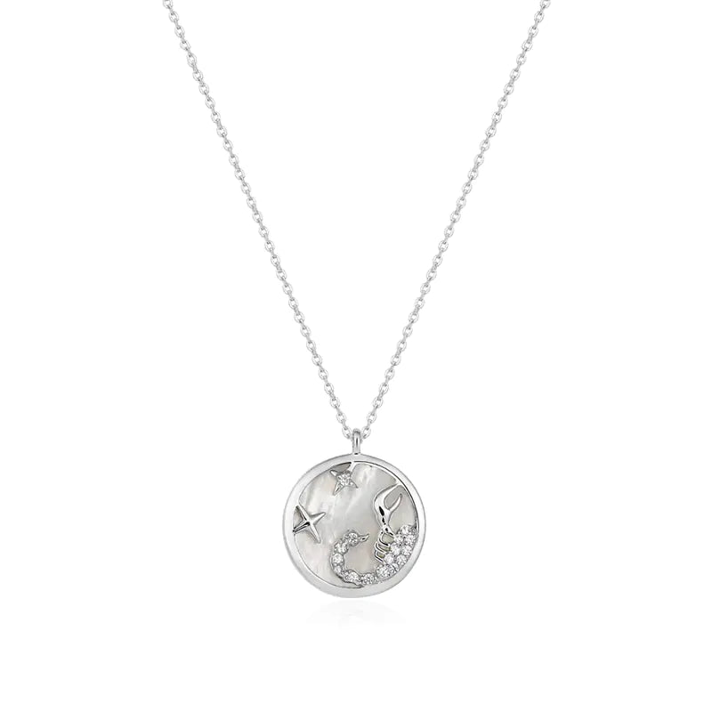 Astro Elegance Silver Zodiac Necklace
