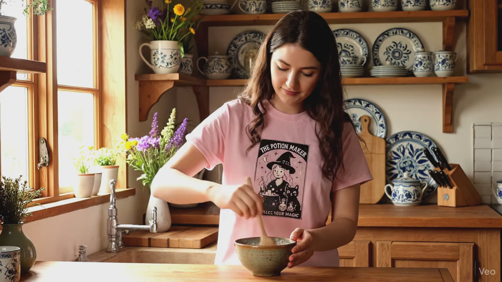 The Potion Maker Tarot Shirt | Cute Witchy Tee | Mystical Occult Graphic T-Shirt