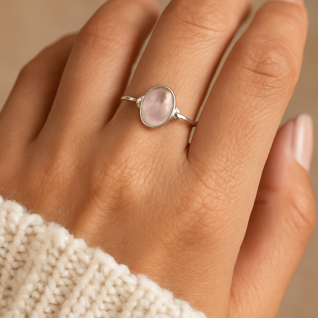 Eternal Charm Moonstone Boho Ring 925 Silver