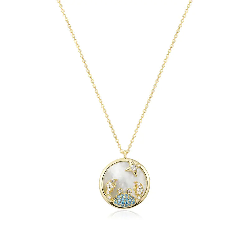 Astro Elegance Silver Zodiac Necklace